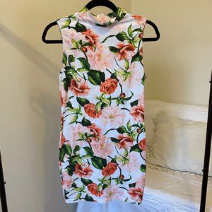 🛑SOLD🛑 American Apparel floral mock-neck bodycon dress